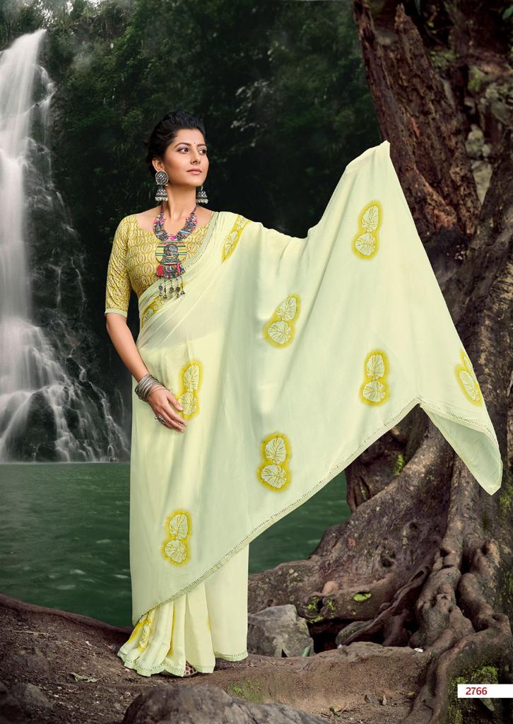 Kashvi Prisha Printed Silk Fancy Casual Wear Designer Saree Collection